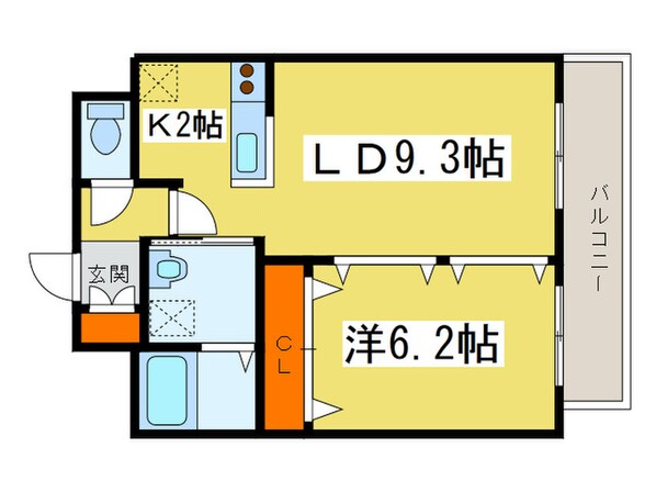 レジディア札幌駅ノースの物件間取画像